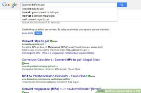 How To Convert Mpa To Psi 6 Steps With Pictures Wikihow