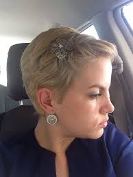 Blonde pixie hair accessories