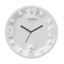 Orologio Guzzini 3-6-9-12 diametro 30x3,5 Grigio Opaco | Guzzini |  Stilcasa.Net: orologi da parete