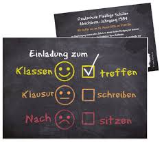 Tafel Mit Smileys Einladung Klassentreffen Klassentreffen Einladungen