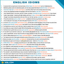 1500 English Idioms From A Z With Useful Examples 7esl