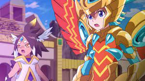 A picture is divided into blocks or squares. Puzzle Dragons Cross Episode 63 Last Scene Youtube