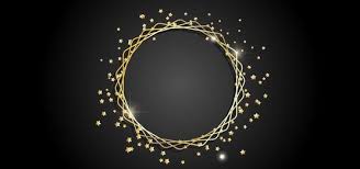 إطار ذهب مستدير Gold Circle Frames Frame Border Design Frame Logo