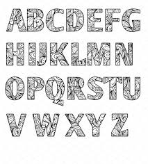 Coloring Letters Of Alphabet A2uc Lettering Alphabet Doodle Art Letters Coloring Letters