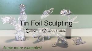 How To Make Tinfoil Sculptures How To Art Soul Studio Youtube Cover relief plate with aluminum foil.