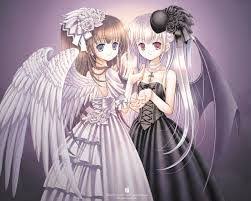Ange Et Demon Fille Ange Anime Sœurs Anime Manga Ange