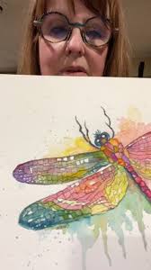 Dragonfly Colorful Watercolor Fine Art, Insect Art, Nature Prints, Kids  Room Decor