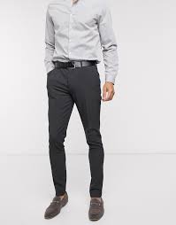 Shop kenneth cole reaction men's chambray elastic waist pants online at macys.com. Super Skinny Suit Pants Men Shop The World S Largest Collection Of Fashion Shopstyle