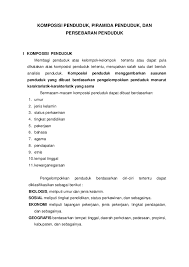 Doc Komposisi Penduduk Piramida Penduduk Dan Persebaran Penduduk Rufaida Aidy Academia Edu