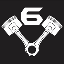 V6 Pistons Bumper Sticker Vinyl Decal Label Truck Car Suv Big Block Muscle Race Vinyl Decals Bumper Stickers Vinyl