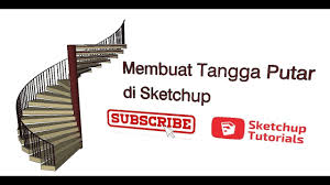 Buka program autocad klik profile a sketch pilih 3d path setelah itu akan keluar command enter path 3. Membuat Anak Tangga Spiral Di Sketchup By Populer Vidio