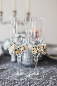 как сделать бокалы на свадьбу своими руками жених и невеста Svadebnye Bokaly Svadebnye Idei Ukrashennye Vinnye Bokaly Svadebnye Aksessuary