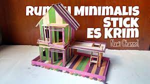 Rumah dengan model ini sangat lekat dengan keminimalisanya. Cara Membuat Miniatur Rumah Minimalis Dari Stick Es Krim Youtube
