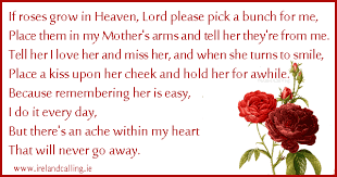 Irish Poems And Blessings For Funerals Funeral Poems Irish Poems Rose Poems
