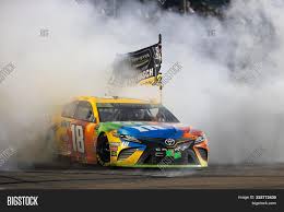 Leads a pack of cars during the monster energy nascar cup series federated auto parts 400 at richmond raceway on september 22, 2018 in. November 17 2019 Image Photo Free Trial Bigstock