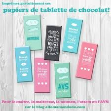 Cadeau Des Maitresses Atsem Avs Des Tablettes De Chocolat Avec Papier A Imprimer Allo Maman Dodo Tablette De Chocolat Cadeaux Maitresse Idee Cadeau Maitresse
