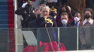 The inauguration wasn't gaga's first time performing the nation's anthem on a big stage: Lady Gaga Performs National Anthem On Inauguration Day 9news Com