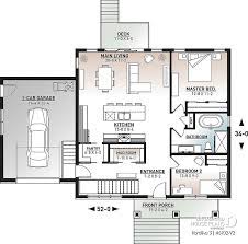 Our carriage house plans generally store two to three cars and have one bedroom and bath. Open Concept 2 Bedroom House Plans Novocom Top