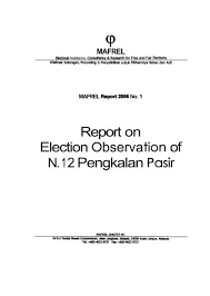 Aktifkan debit kad maybank anda untuk transaksi online dan antarabangsa. Report On Election 0 Bserva Tion Of N 1 2 Pengkalan Parliament