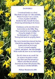 You may know the poem that william wordsworth wrote about these flowers, and which we'll hear in future steps, but dorothy's journal entry was written two years before william composed his. Wordsworth S Daffodils By Philip Mitchell Daffodils Poem Poems Daffodils