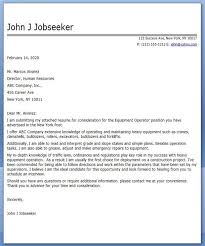 Equipment Operator Cover Letter Examples Cover Letter For Resume Sample Resume Cover Letter Resume Cover Letter Examples