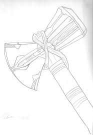Storm Breaker Thor Drawing Free Hand Drawing Sketches In the beginning stages, don't press down too hard. thor drawing free hand drawing sketches