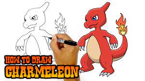 Notice, too, the small overlap of the lines at the tip of the lip. How To Draw Charmeleon Pokemon Youtube