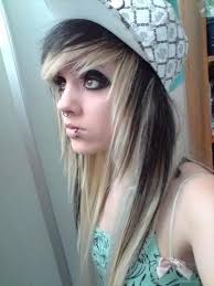 Black And Blond Hair Hairpaint Scene Hair Hair Styles Black And Blonde