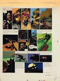 Corben: Rowlf p11 transparency color guide, in Fredo Les Richard Corben  Comic Art Gallery Room