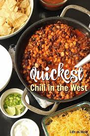 Quickest Chili In The West Slow Cooker Or Stovetop Good Cheap Eats Recipe Quick Chili Easy Dinner Recipes Hot Meals