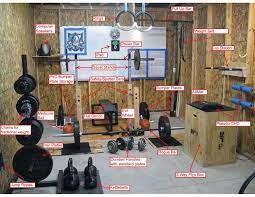 A pegboard or a bookshelf—you can create a variety of storage options for the individual items you have. Making It Work Garage Gym Home Gym Design Home Gym Garage