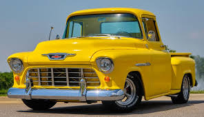 Image result for Chrome Yellow 1955 Truck