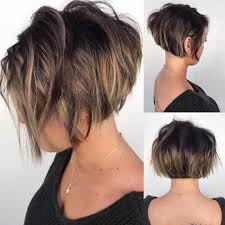 A Nice 360 View Of This Super Cute Stacked Bob Stackedbob Razorcut Donalds Short Hair With Layers Thick Hair Styles Short Hairstyles For Thick Hair