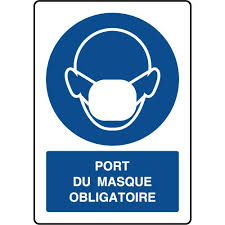 Panneau Vertical Port Du Masque Obligatoire Panneau Pvc Panneau Rigide Masque