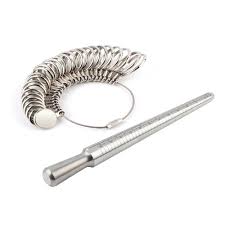 Silver Ring Sizer Gauge Tool Finger Sizing Measuring Stick Metal Ring Mandrel Size Set 1 13 Of 27 Pcs Circle Models