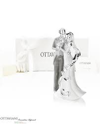 Elegante Coppia Di Sposini Ottaviani Rivestiti In Argento E Realizzati Con Forme Morbide E Delicate Disponibili Nell Bomboniere Bomboniere Di Nozze Matrimonio