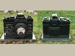 Camera Custom Jet Black Monument Rome Monument Monument Headstones Jet Black