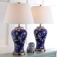 Roost rlp 2258, 7243 8 59622 2 6 r1044: Safavieh Spring 29 Inch H Blossom Table Lamp Set Of 2 Color Navy Blue Finish Gold Quantity Set Of 2 Walmart Com In 2021 Table Lamp Sets Lamp Sets Lamp