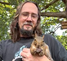 Helping dog hunt for squirrels