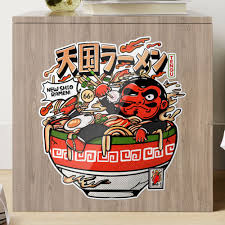 TENGU RAMEN Sticker for Sale by MuloPops | Redbubble