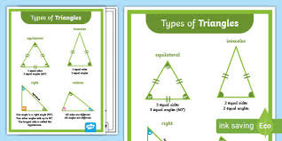 Then color according to your answers. Types Of Triangles Poster Teacher Made