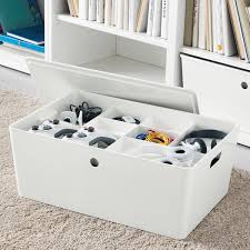 Hide your things in plain sight with storage boxes. Kuggis Box Mit Deckel Weiss 37x54x21 Cm Ikea Schweiz