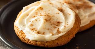 Frosted Pumpkin Spice Cookies Ginger Cookie Recipes Dessert Recipes