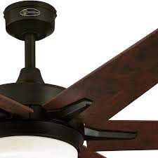 The lucci air akmani is a dc (direct current) ceiling fan that uses approximately 40% less electricity while producing high airflow and silent motor operation. Westinghouse Cayuga 60 Inch Reversible Six Blade Indoor Ceiling Fan Oil Rubbed Bronze Finish With D