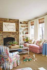 A 105 Year Old Texas Farmhouse Gets A Fresh New Look Farm House Living Room Living Room Red Farmhouse Style Living Room