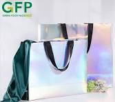 Hologram Small Logo Tote Gold Metallic Medium Holograph Bachelorette  Plastic Non Holographic Gift Paper Bag