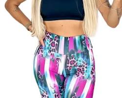 Imagem de Calça legging estampada