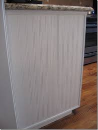 Beadboard On Side Of Kitchen Cabinet Beadboard Wallpaper Beadboard Redo Kitchen Cabinets