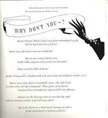 Check back every week for new audacious advice. Diana Vreeland Why Don T You Diana Vreeland Vreeland Editor Of Vogue