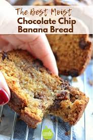 An Easy Moist And Delicious Chocolate Chip Banana Bread Recipe That Requires Chocolate Chip Banana Bread Chocolate Chip Banana Bread Recipe Best Banana Bread